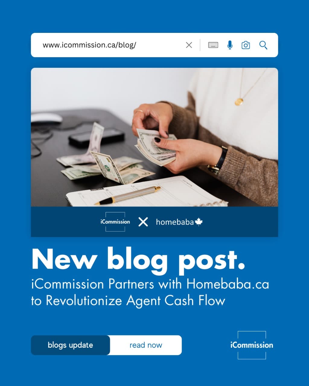 iCommission Partners with Homebaba.ca to Boost  Agent Cash Flow